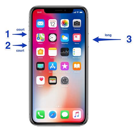 Comment redémarrer l iPhone X XS ou XR