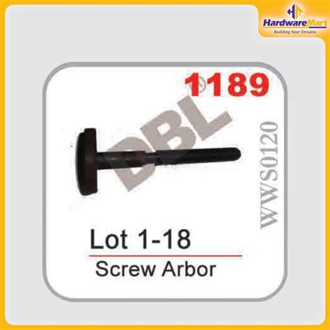 Wood Working Screw Arbor Dbl Hardwaremart