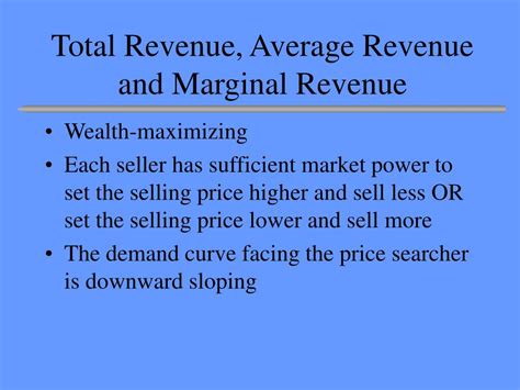 Ppt Total Revenue Average Revenue And Marginal Revenue Powerpoint