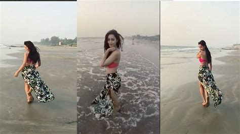 Tridha Choudhury Unseen Bikini Show In Goa Beach Photos