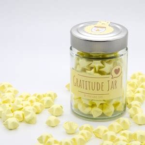 Gratitude Jar With Quotes and Reminders in Paper Stars to Encourage ...