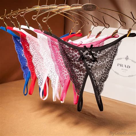 Sexy Sans Entrejambe Noeud Papillon String Creux En Dentelle G String Slip Dos En T Lingerie