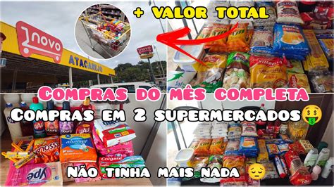 Compras Do M S No Supermercado Novo Atacarejo Compras Do M S Completa