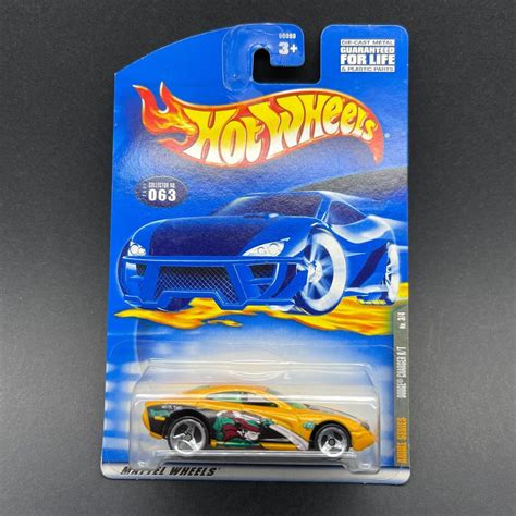 Hot Wheels Anime Series Dodge Charger R T Muscle Car Yellow Graphics 1 64 063 Contemporary