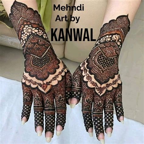 mehndi art  kanwal instagram post template postermywall