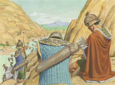 [The Nephites cried to the Lord for help] - Book of Mormon Art Catalog