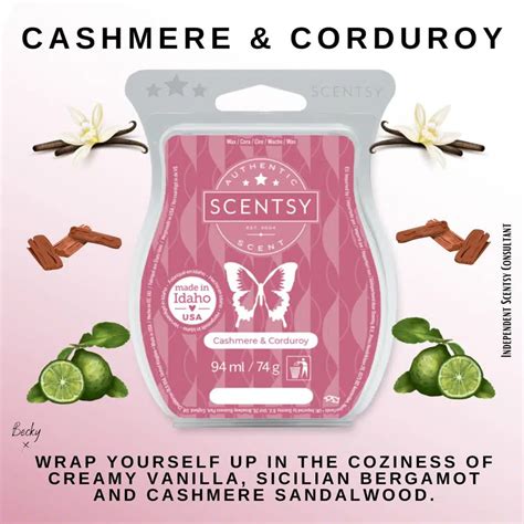 Cashmere Corduroy Scentsy Bar The Candle Boutique Scentsy UK