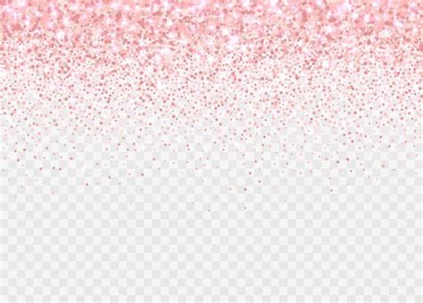 Rose Gold Glitter Particles Isolated