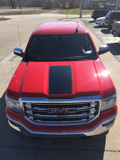 2014 2018 Gmc Sierra 1500 Center Vinyl Hood Decal Sticker Etsy