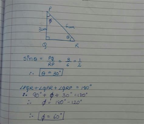 In Triangle Pqr Right Angled At Q Pq Equal To Cm Pr Equal To Cm