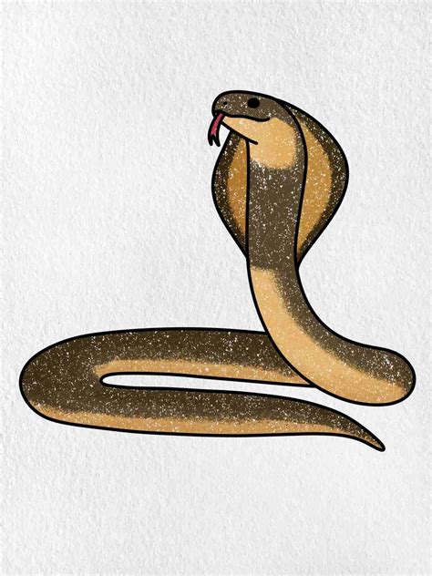 Egyptian Cobra Drawing - HelloArtsy