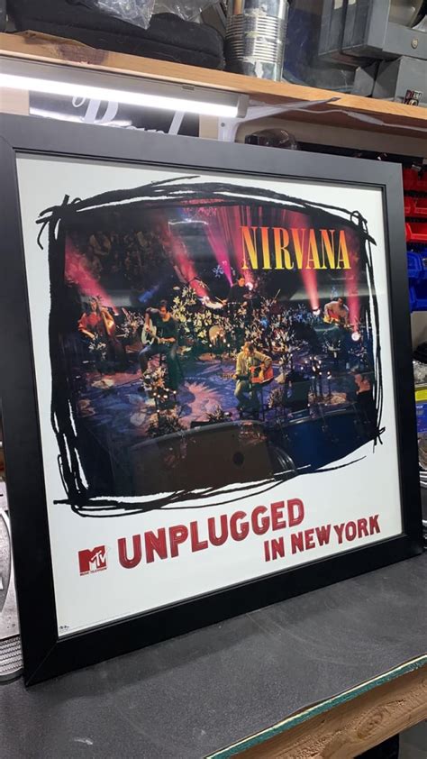 An original Unplugged promotion poster from 94’ : r/Nirvana