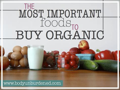 The Most Important Foods To Buy Organic