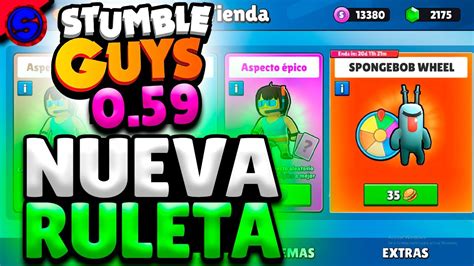 Nueva Ruleta De Bob Esponja En Stumble Guys Youtube