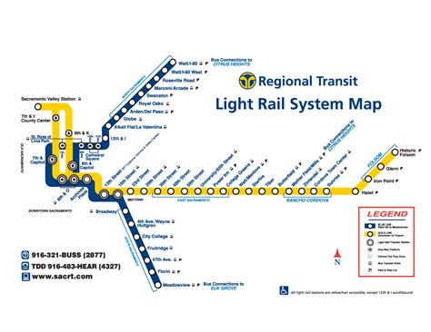 Sacramento Rt Light Rail Map