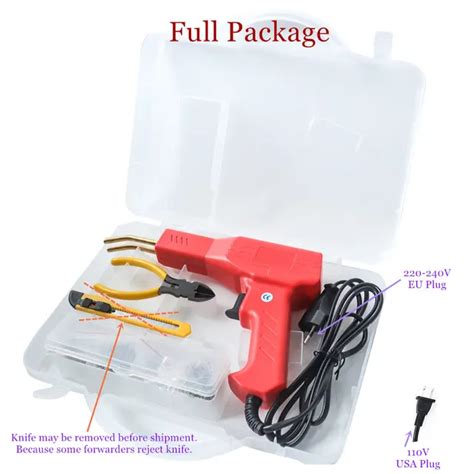 Professional Hot Stapler Tools Car Bumper Repair Kit Real CE Garage PVC Plastic Soldering Gun