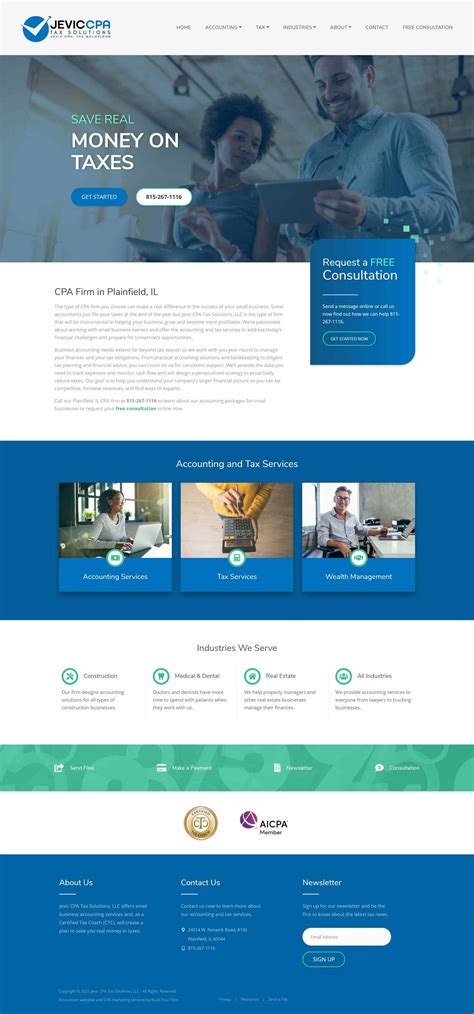 Accountant Website Design - CPA Accounting Marketing