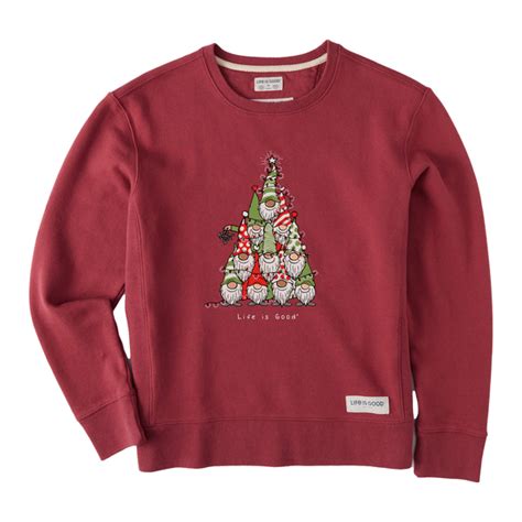 Sweatshirts Hoodies And Sweatpants Womens Gnome Tree Simply True Fleece