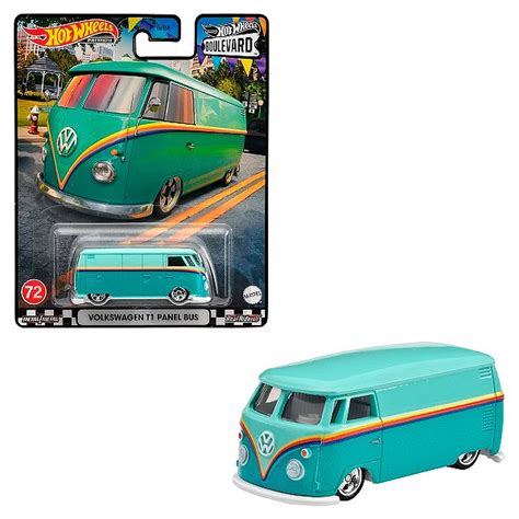 Hot Wheels Premium Boulevard VW Kombi T1 Panel Bus Blister Danificado Counting Minis