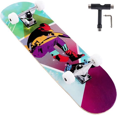 Umineux 31 Inch Skateboard Pro Complete Skateboard For Girlsboys