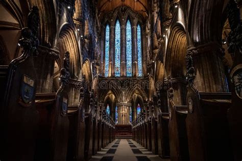 Glasgow Scotland December 16 2018 Magnificent Perspective View Of