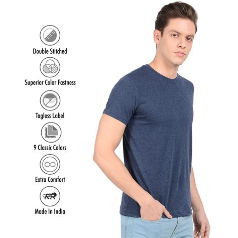 Scott International Biowash Men S Cotton T Shirt Round Neck Half