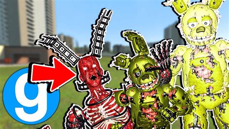 The Scariest Versions Of FNaF Springtrap Garry S Mod Sandbox Five