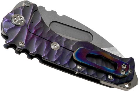 Medford Praetorian T, S35VN Tumbled, Dark Violet Predator Handles ...