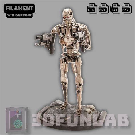 Terminator Real Details T Endoskeleton Lebensgro E D Druckbare