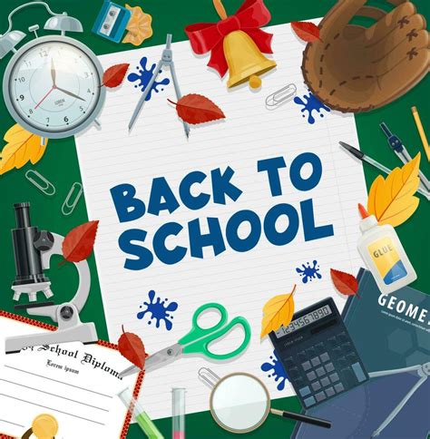 éducation Provisions et diplôme, retour à école 23554010 Art vectoriel