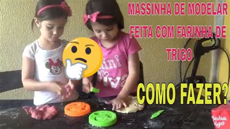 Receita Massinha Caseira Com Farinha De Trigo E Maizena - Como fazer massinha caseira com farinha de trigo - YouTube