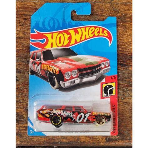 Hot Wheels Chevelle SS Wagon Vermelho HW Daredevils