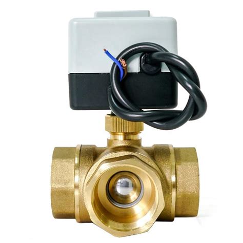 3-ходовий кульовий клапан н/в 3/4" DN20 з електроприводом Tervix Pro ...