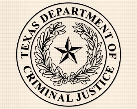 Texas Department of Criminal Justice Seal SVG Bundle, Criminal Justice