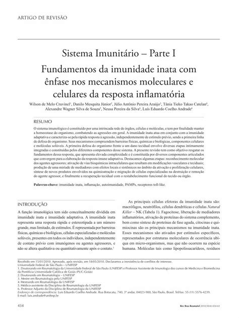 Pdf Sistema Imunit Rio Parte I Fundamentos Da Imunidade Pdf