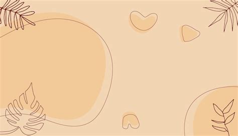 Premium Vector Abstract Nude Tan Pastel Beige Soft Pastel Organic Background With Floral