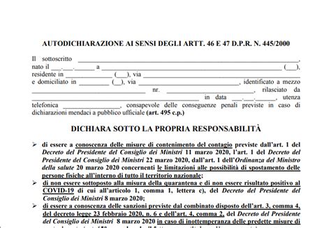 Coronavirus Cambia Ancora L Autocertificazione Ecco Il Nuovo Modulo