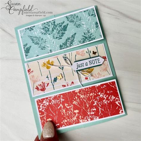 Inked Botanicals Triple Flap Criss Cross Card Designer Paper Cards