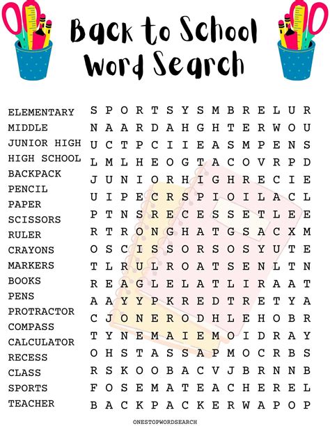 free printable word searches for middle school 4