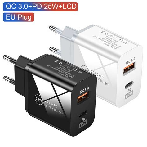 W Type Usb C Fast Wall Charger Adapter For Xiaomi Redmi Note