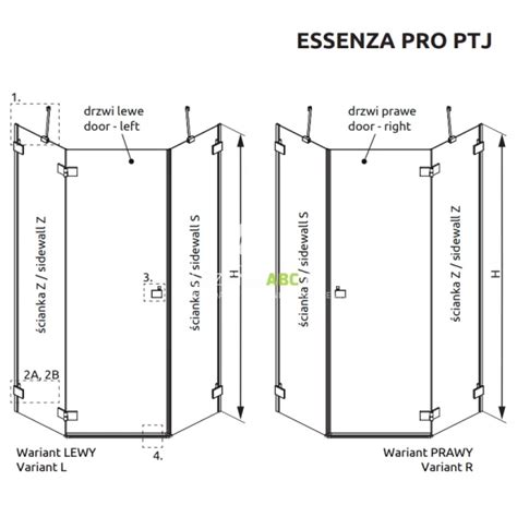 Kabina Pi Ciok Tna X Radaway Essenza Pro Black Ptj L