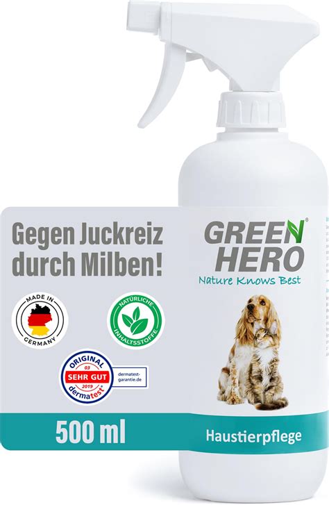 Green Hero Mittel Gegen Juckreiz Bei Milben Ml F R Hunde Katzen