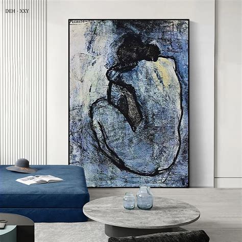 Abstract Blue Nude Woman By Pablo Picasso Canvas Paintings 47 OFF