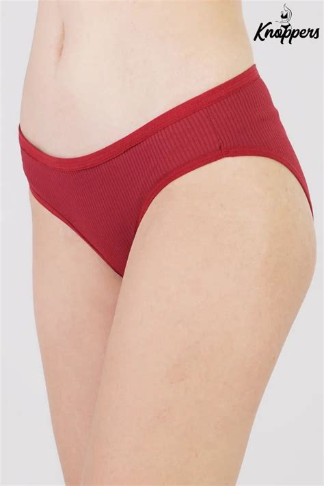 Plain Knoppers Bikini Cotton Maroon Panty XL Size For Women At Piece In New Delhi