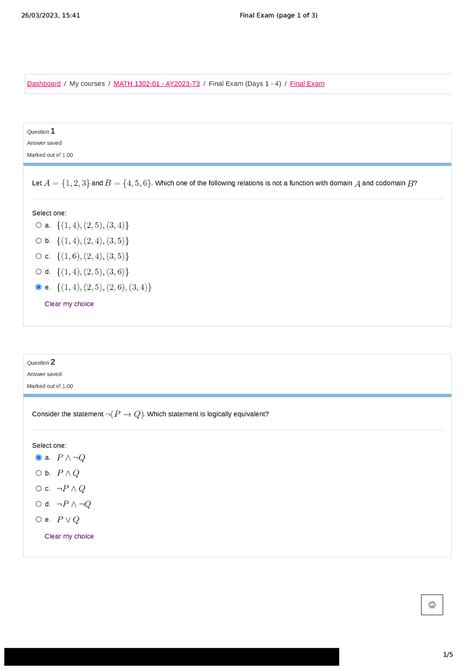 Final Exam Page 1 Of 3 My Uopeople Mod Quiz Attempt Php Attempt