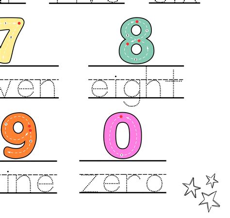 Digital And Printable Number Tracing Worksheet Number Tracing Etsy