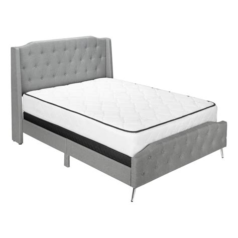 Monarch Specialties Bed Queen Size Platform Bedroom Frame