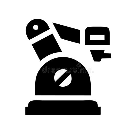 Robotic Arm Icon In Trendy Design Style Stock Vector Illustration Of