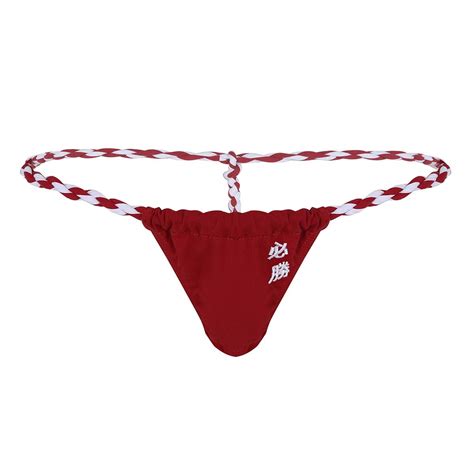 Buy Alvivi Men S Soft Cotton Bulge Pouch G String Thongs T Back Sexy Bikini Sumo Wrestling