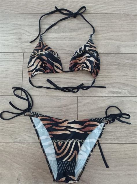 Купальник на завязках зебра леопард 2023 — цена 200 грн в каталоге ...
